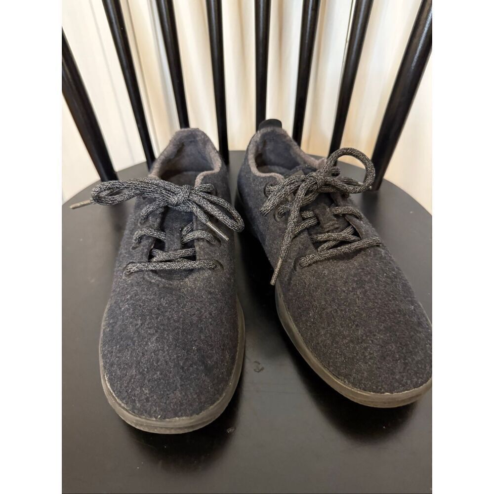 AllBirds black on black classic wool running sneaker size 9 - Picture 11 of 14